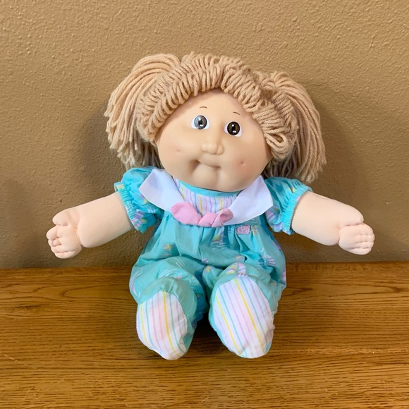 Vintage Cabbage Patch Kids Toddler Doll In HTF Sailboat Jumper Outfit